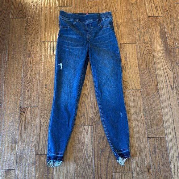 Spanx high rise distressed skinny jeans size M - Picture 4 of 13